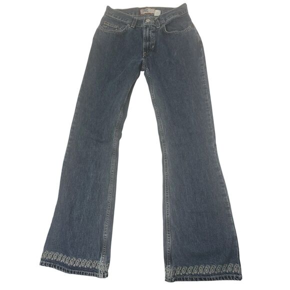 Old Navy Denim - Old Navy Embroidered Bootcut Jeans Women’s 4 Y2K Vintage Rare Festival Denim